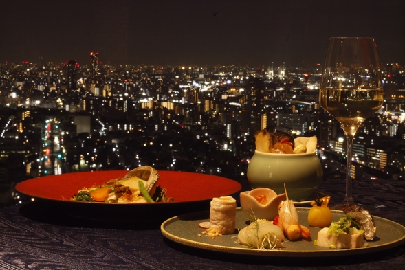 【木・金・土 限定】〜34階で愉しむ広東料理〜蘇州ディナー付（2食付）